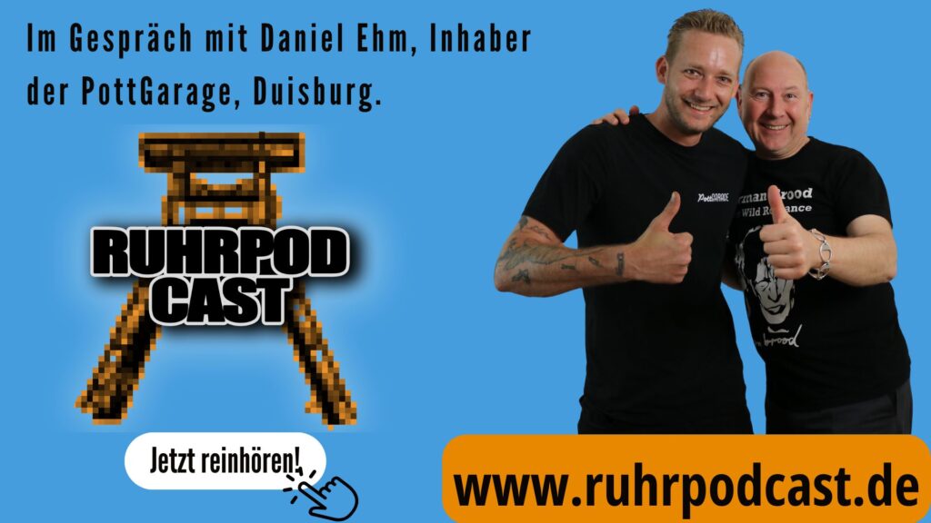 Querformat zum Folgen-Cover der Ruhrpodcast-Folge 156 –